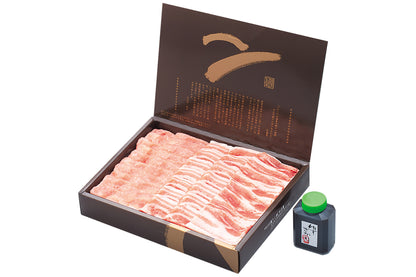 大和美豚 豚鍋セット 豚ロース肉＋豚バラ肉＋ゆずざかり（特製ポン酢） 化粧箱入