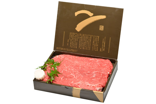 大和榛原牛A5赤身モモ肉 すき焼き用 化粧箱入