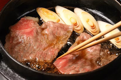 大和榛原牛A5特上ロース すき焼き用 シート巻き 化粧箱入