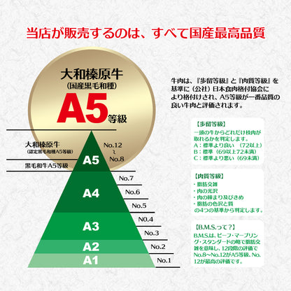 父の日ギフト 大和榛原牛A5焼肉6種盛りセット 父の日専用のし 化粧箱入