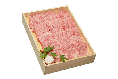 大和榛原牛A5サーロイン焼肉 木製箱入
