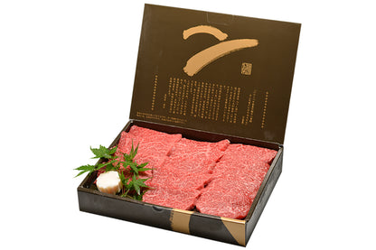 大和榛原牛A5霜降りモモ焼肉 化粧箱入